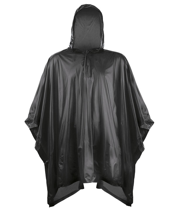Black - Kids plastic poncho Ponchos Splashmacs Festival, Gifting & Accessories, Jackets & Coats, Junior, Raladeal - Recently Added Schoolwear Centres