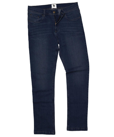 Dark Blue Wash - Leo straight jeans Trousers AWDis So Denim Denim, Must Haves, Rebrandable, Trousers & Shorts Schoolwear Centres