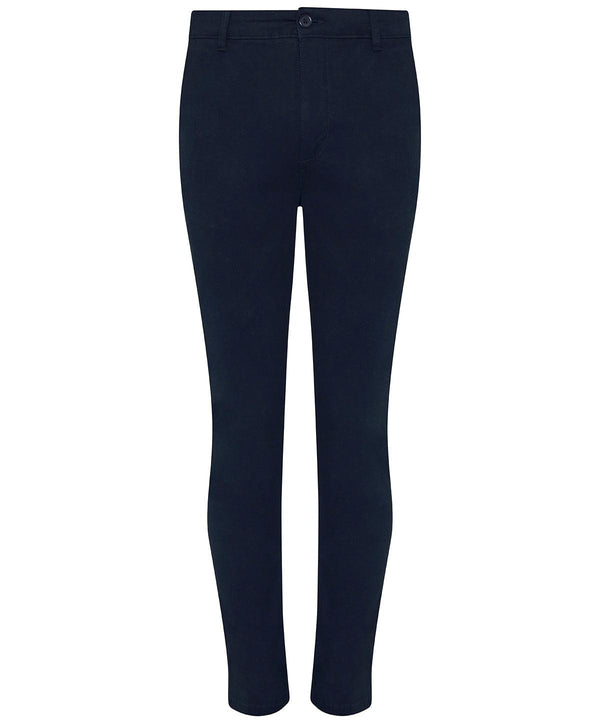 Navy - Adam slim chinos Trousers AWDis So Denim Must Haves, Plus Sizes, Rebrandable, Trousers & Shorts Schoolwear Centres