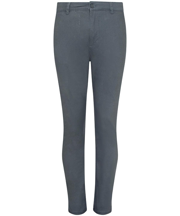 Slate - Adam slim chinos Trousers AWDis So Denim Must Haves, Plus Sizes, Rebrandable, Trousers & Shorts Schoolwear Centres