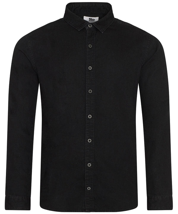 Black - Jack denim shirt Shirts AWDis So Denim Denim, Rebrandable, Shirts & Blouses Schoolwear Centres