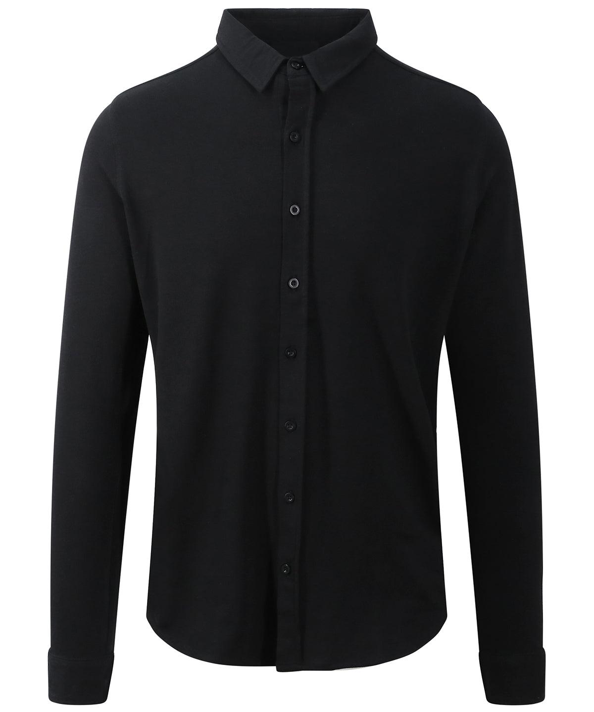 Black - Oscar knitted shirt Shirts AWDis So Denim Denim, Shirts & Blouses Schoolwear Centres