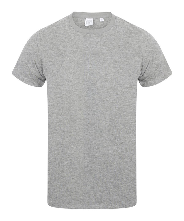 Heather Grey - Men's feel good stretch t-shirt T-Shirts SF Must Haves, Raladeal - Recently Added, Rebrandable, T-Shirts & Vests Schoolwear Centres