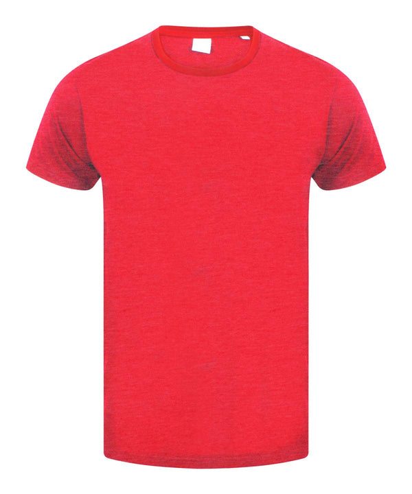 Heather Red - Men's feel good stretch t-shirt T-Shirts SF Must Haves, Raladeal - Recently Added, Rebrandable, T-Shirts & Vests Schoolwear Centres