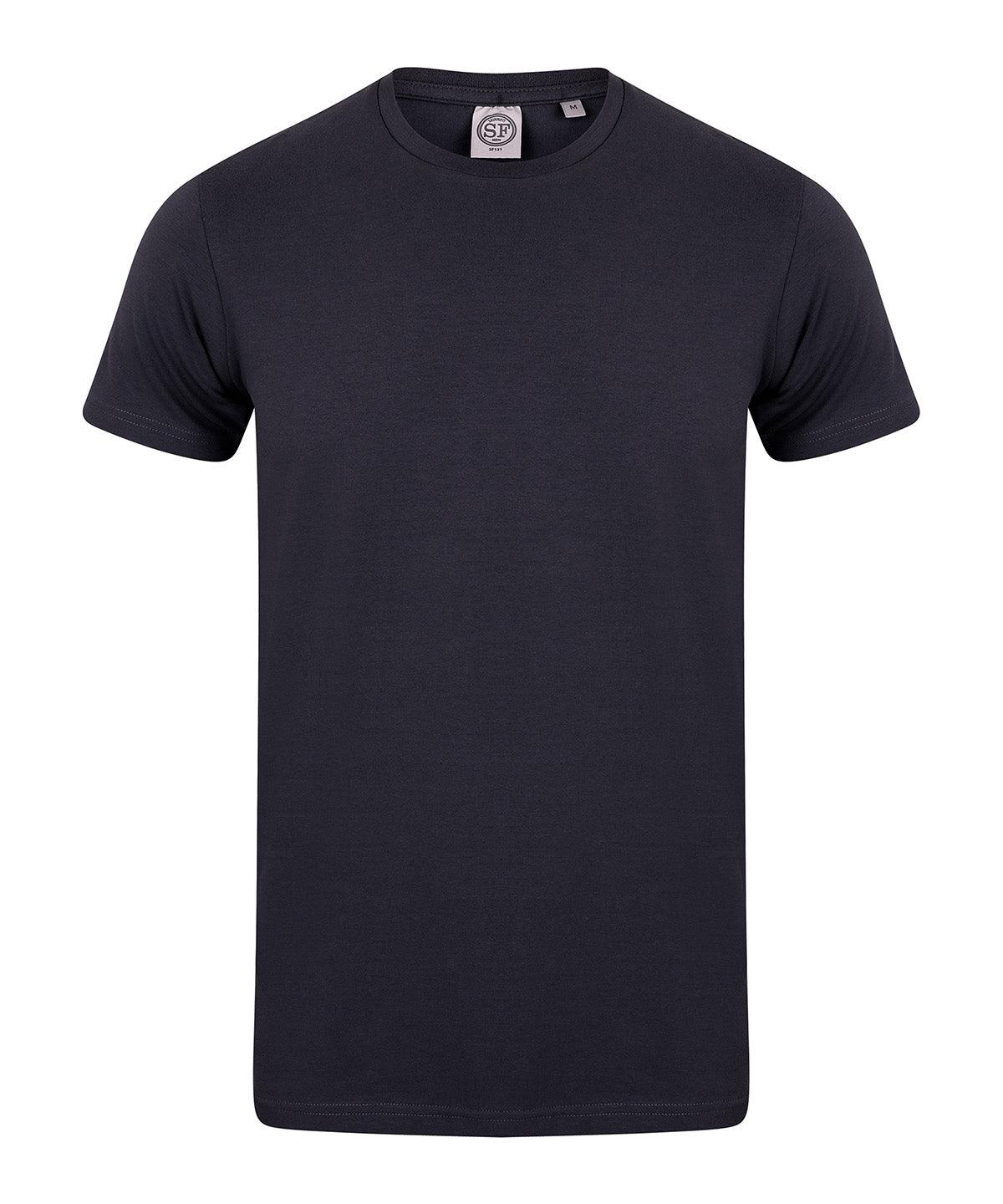 Navy - Men's feel good stretch t-shirt T-Shirts SF Must Haves, Raladeal - Recently Added, Rebrandable, T-Shirts & Vests Schoolwear Centres