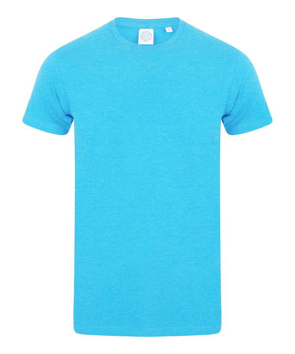 Surf Blue - Men's feel good stretch t-shirt T-Shirts SF Must Haves, Raladeal - Recently Added, Rebrandable, T-Shirts & Vests Schoolwear Centres