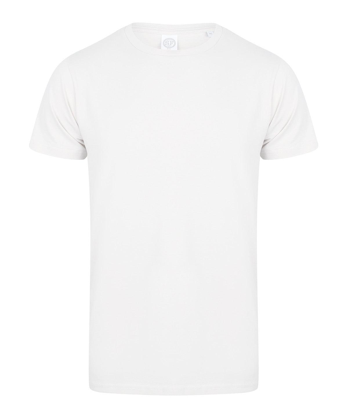 White* - Men's feel good stretch t-shirt T-Shirts SF Must Haves, Raladeal - Recently Added, Rebrandable, T-Shirts & Vests Schoolwear Centres