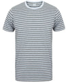 Heather Grey/White - Unisex striped T T-Shirts SF Must Haves, Raladeal - Recently Added, Rebrandable, T-Shirts & Vests Schoolwear Centres