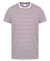 White/Burgundy - Unisex striped T T-Shirts SF Must Haves, Raladeal - Recently Added, Rebrandable, T-Shirts & Vests Schoolwear Centres