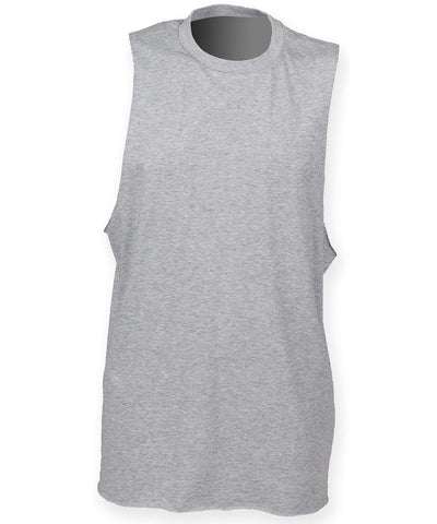 Heather Grey - High neck slash armhole vest Vests SF Athleisurewear, Must Haves, T-Shirts & Vests Schoolwear Centres