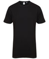 Black - Longline t-shirt with dipped hem T-Shirts SF Longer Length, Oversized, Rebrandable, T-Shirts & Vests Schoolwear Centres