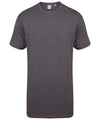 Longline t-shirt with dipped hem