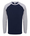 Oxford Navy/Heather Grey - Long sleeve baseball t-shirt T-Shirts SF Luxe Streetwear, Raladeal - Recently Added, Street Casual, T-Shirts & Vests Schoolwear Centres