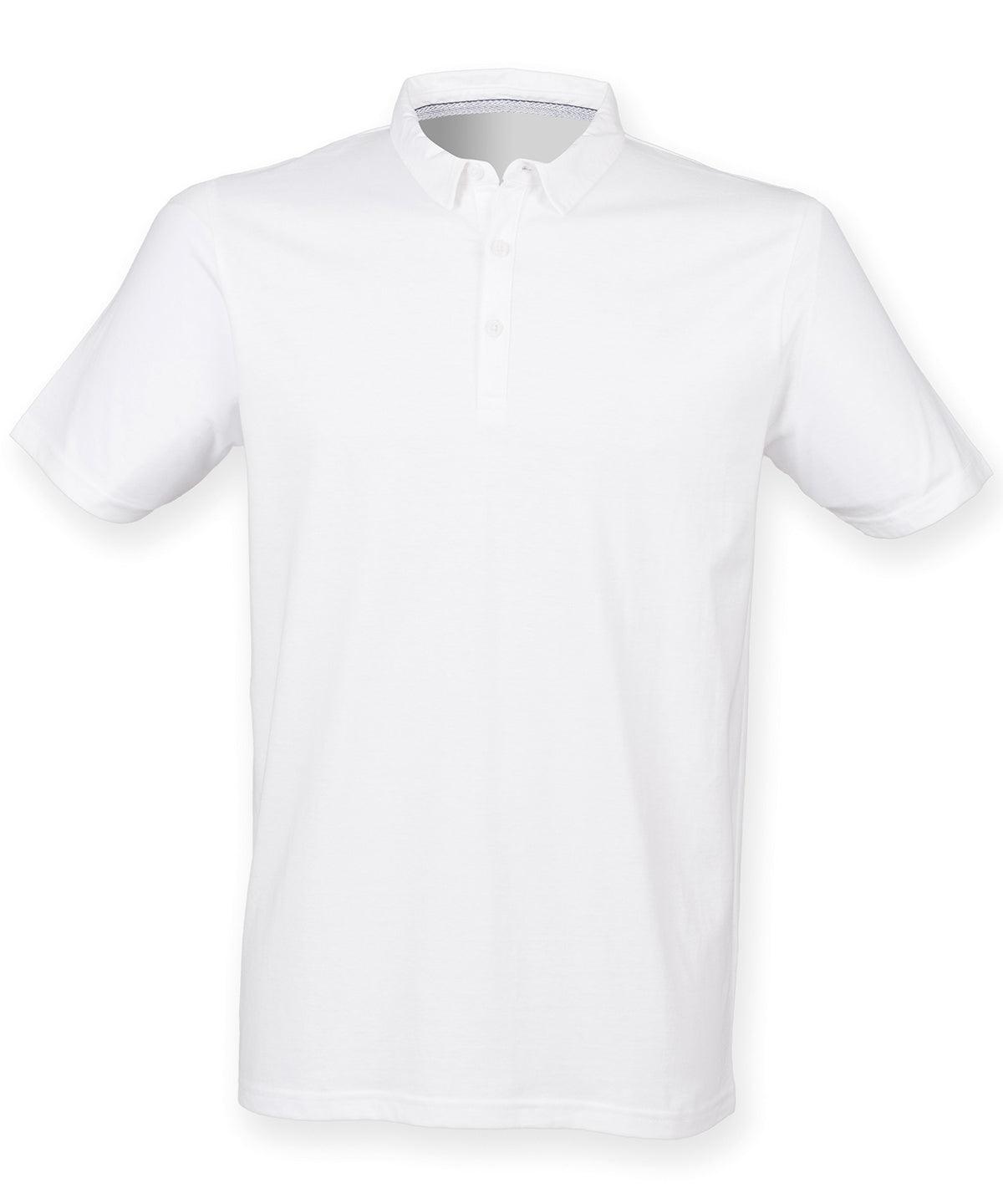White - Fashion polo Polos SF Longer Length, Polos & Casual, Raladeal - Recently Added, Rebrandable Schoolwear Centres