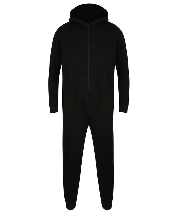 Black - Unisex all-in-one Onesies SF Lounge & Underwear, Lounge Sets, Rebrandable, Winter Essentials Schoolwear Centres