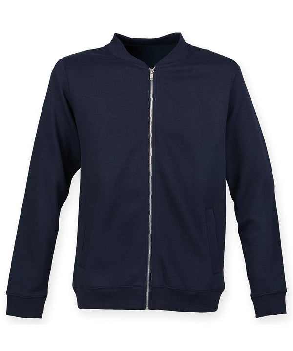 Navy - Unisex bomber zip-through sweat Jackets SF Jackets & Coats, Luxe Streetwear, Raladeal - Recently Added, Sweatshirts Schoolwear Centres