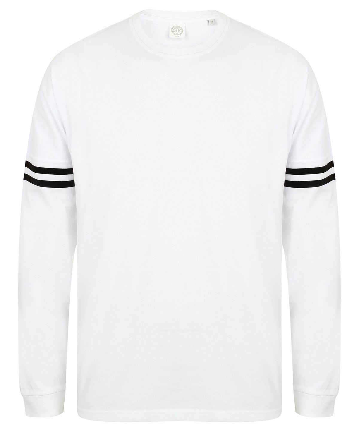 White/Black Stripes - Unisex drop shoulder slogan top T-Shirts SF Athleisurewear, Luxe Streetwear, Must Haves, Oversized, T-Shirts & Vests Schoolwear Centres