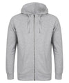 Unisex slim-fit zip-through hoodie