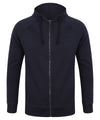 Unisex slim-fit zip-through hoodie