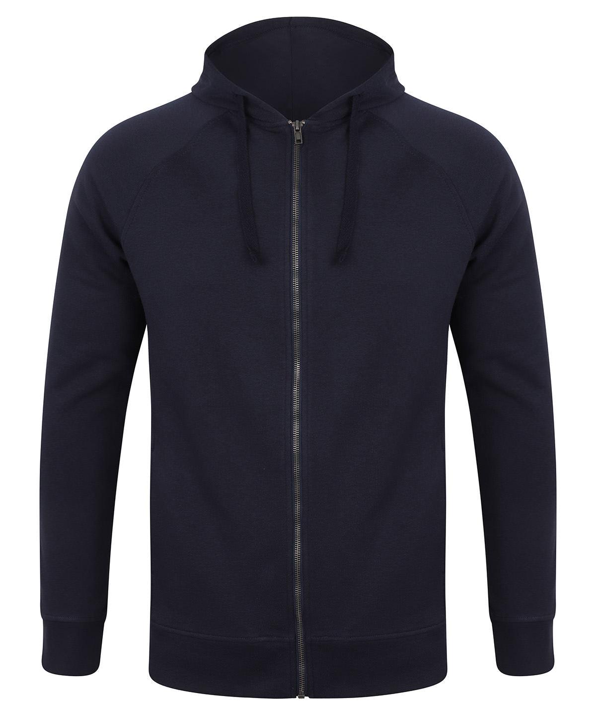 Navy - Unisex slim-fit zip-through hoodie Hoodies SF Hoodies, Plus Sizes, Raladeal - Recently Added, Sale Schoolwear Centres