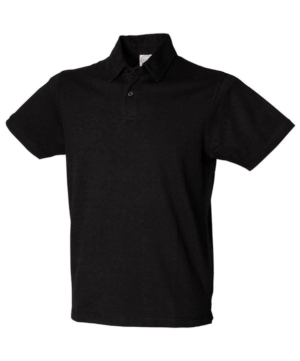 Black - Short sleeve stretch polo Polos SF Polos & Casual, Raladeal - Recently Added, Rebrandable, Sale Schoolwear Centres