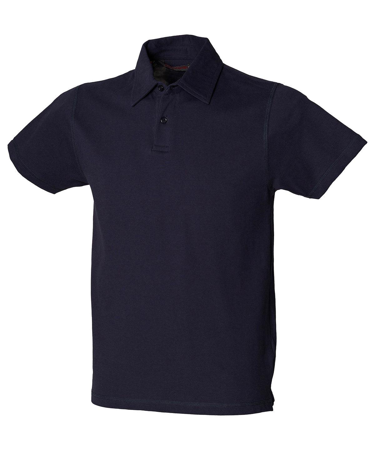 Navy - Short sleeve stretch polo Polos SF Polos & Casual, Raladeal - Recently Added, Rebrandable, Sale Schoolwear Centres