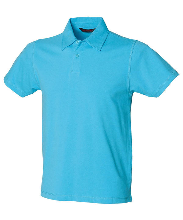 Surf Blue - Short sleeve stretch polo Polos SF Polos & Casual, Raladeal - Recently Added, Rebrandable, Sale Schoolwear Centres