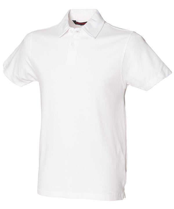 White - Short sleeve stretch polo Polos SF Polos & Casual, Raladeal - Recently Added, Rebrandable, Sale Schoolwear Centres