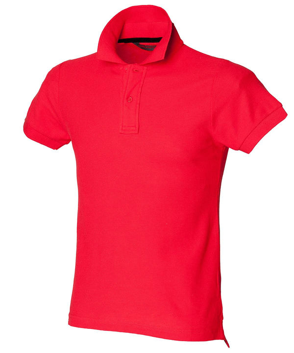 Bright Red - Club polo (with stay-up collar) Polos SF Polos & Casual, Rebrandable Schoolwear Centres