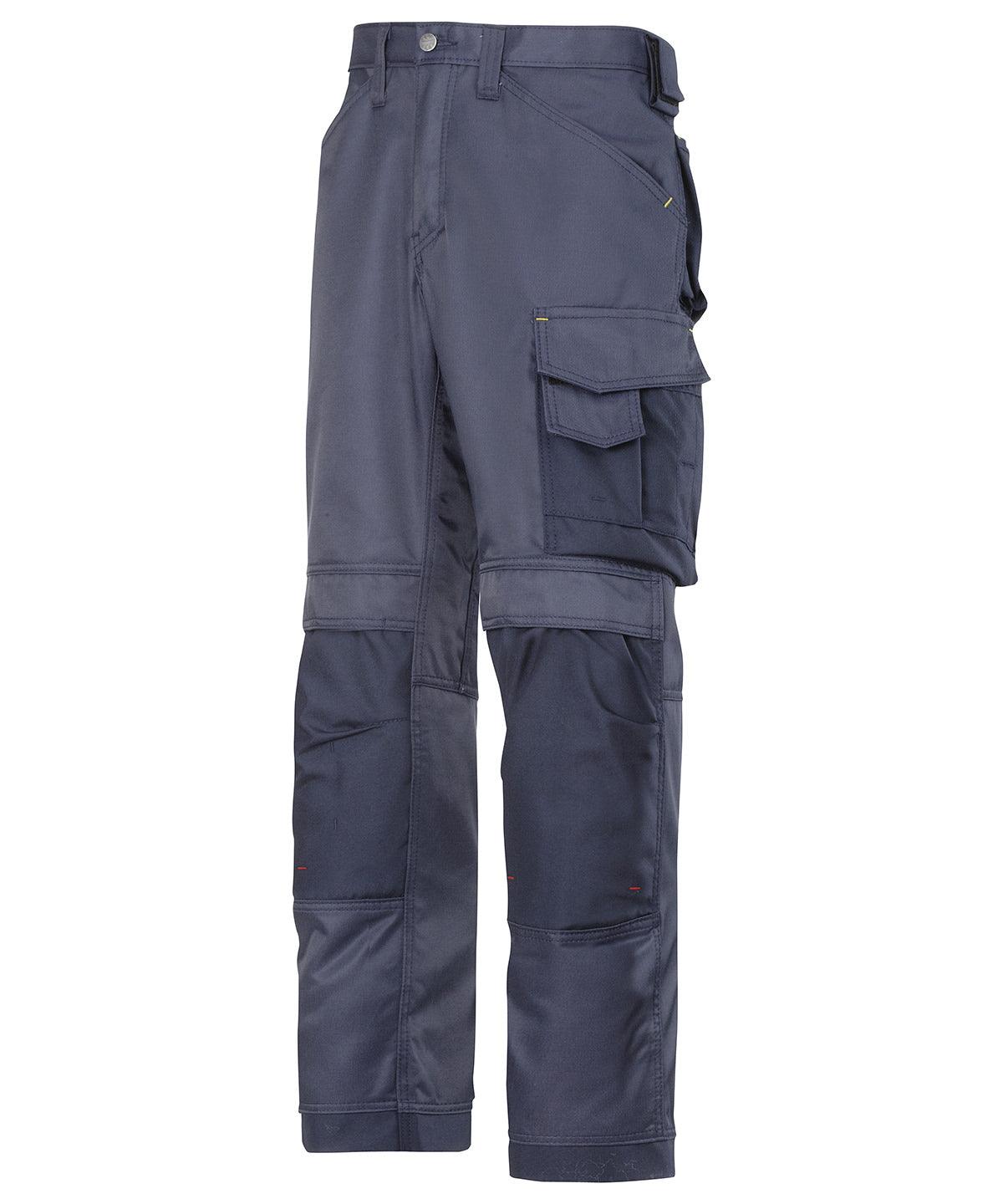 Navy/Black - DuraTwill craftsmen trousers, non holsters (3312) Trousers Snickers Exclusives, Safe to wash at 60 degrees, Technical Workwear, Workwear Schoolwear Centres