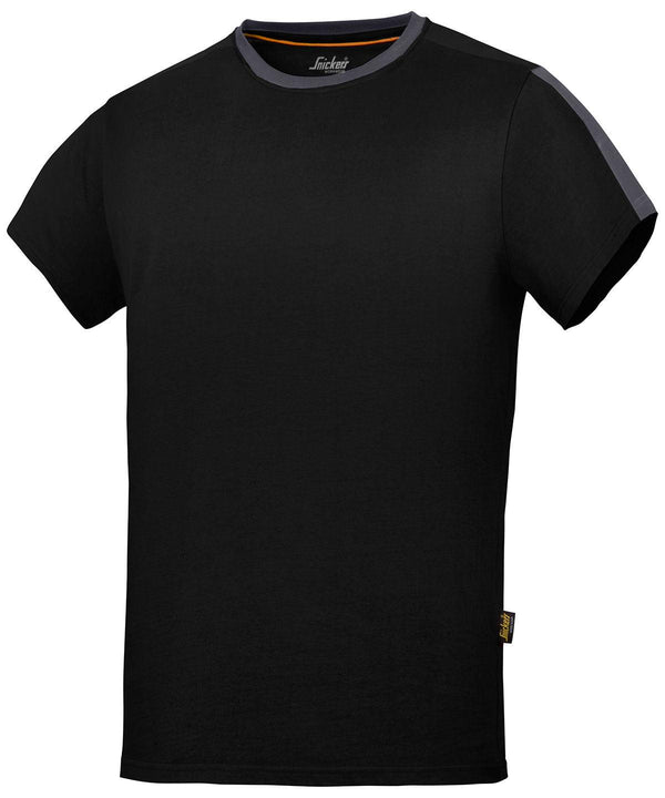 Black/Steel Grey - AllroundWork t-shirt (2518) T-Shirts Snickers Exclusives, Safe to wash at 60 degrees, T-Shirts & Vests, Workwear Schoolwear Centres