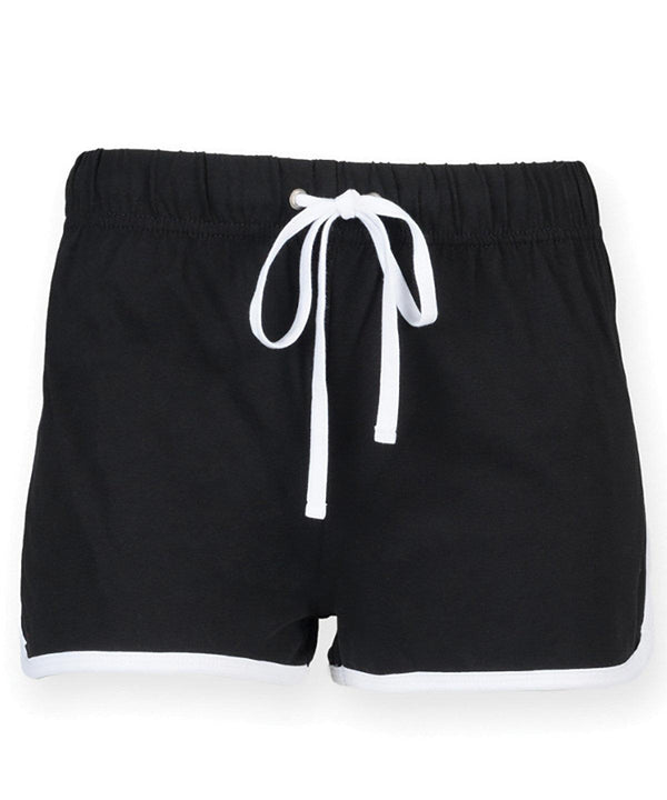 Black/White - Women's retro shorts Shorts SF Joggers, Must Haves, Women's Fashion Schoolwear Centres