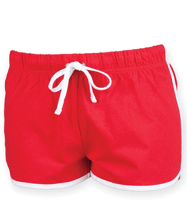 Red/White - Women's retro shorts Shorts SF Joggers, Must Haves, Women's Fashion Schoolwear Centres