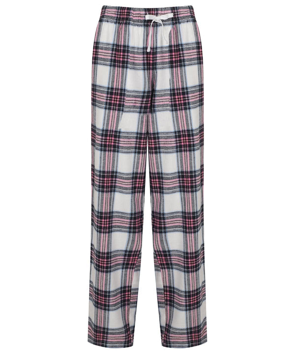 White/Pink Check - Women's tartan lounge pants Loungewear Bottoms SF Gifting, Lounge & Underwear, Lounge Sets, Must Haves, Rebrandable Schoolwear Centres