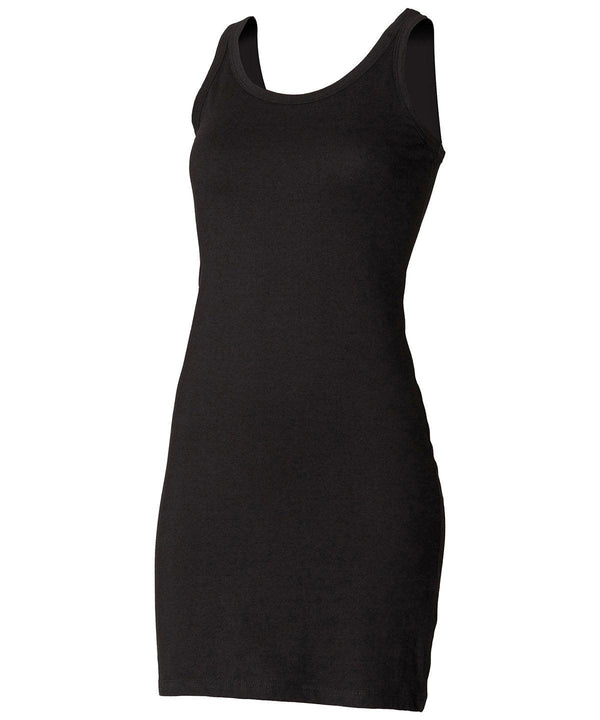 Black - Extra long stretch tank Dresses SF Longer Length, Must Haves, T-Shirts & Vests, Women's Fashion Schoolwear Centres