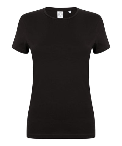 Black - Feel good women's stretch t-shirt T-Shirts SF Must Haves, Raladeal - Recently Added, Rebrandable, T-Shirts & Vests, Women's Fashion Schoolwear Centres