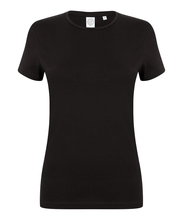 Black - Feel good women's stretch t-shirt T-Shirts SF Must Haves, Raladeal - Recently Added, Rebrandable, T-Shirts & Vests, Women's Fashion Schoolwear Centres