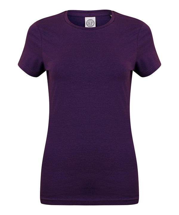 Deep Purple - Feel good women's stretch t-shirt T-Shirts SF Must Haves, Raladeal - Recently Added, Rebrandable, T-Shirts & Vests, Women's Fashion Schoolwear Centres