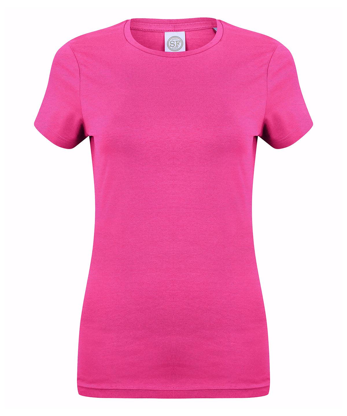 Heather Pink - Feel good women's stretch t-shirt T-Shirts SF Must Haves, Raladeal - Recently Added, Rebrandable, T-Shirts & Vests, Women's Fashion Schoolwear Centres