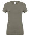 Khaki - Feel good women's stretch t-shirt T-Shirts SF Must Haves, Raladeal - Recently Added, Rebrandable, T-Shirts & Vests, Women's Fashion Schoolwear Centres