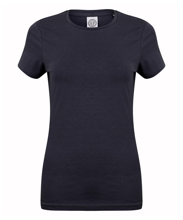 Navy - Feel good women's stretch t-shirt T-Shirts SF Must Haves, Raladeal - Recently Added, Rebrandable, T-Shirts & Vests, Women's Fashion Schoolwear Centres