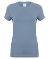 Stone Blue - Feel good women's stretch t-shirt T-Shirts SF Must Haves, Raladeal - Recently Added, Rebrandable, T-Shirts & Vests, Women's Fashion Schoolwear Centres