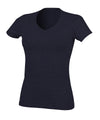 Navy - Feel good women's stretch v-neck t-shirt T-Shirts SF Must Haves, Raladeal - Recently Added, Rebrandable, T-Shirts & Vests, Women's Fashion Schoolwear Centres