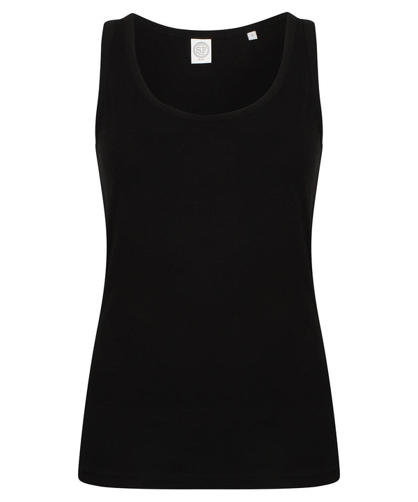 Black - Women's feel good stretch vest Vests SF Raladeal - Recently Added, T-Shirts & Vests Schoolwear Centres