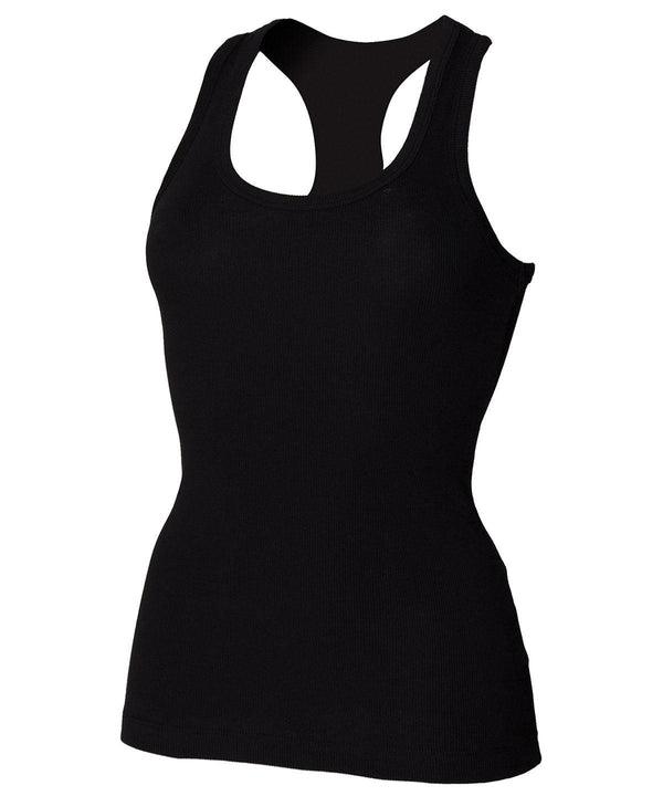 Black - Stretch racerback tank Vests SF T-Shirts & Vests, Women's Fashion Schoolwear Centres