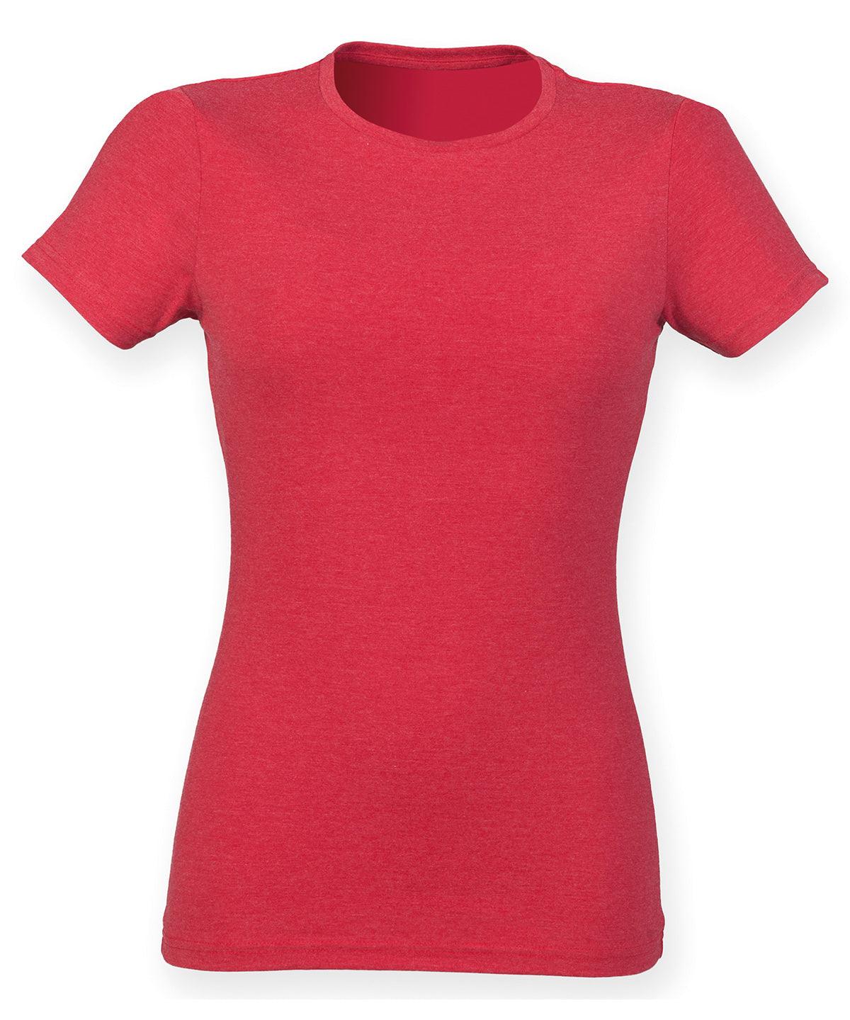 Red Triblend - Women's triblend T T-Shirts SF Longer Length, T-Shirts & Vests, Women's Fashion Schoolwear Centres