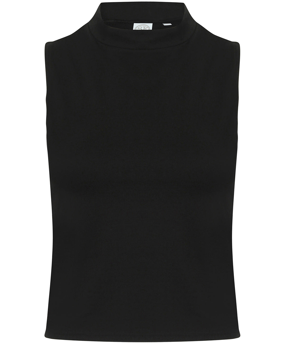 Women's high neck crop vest