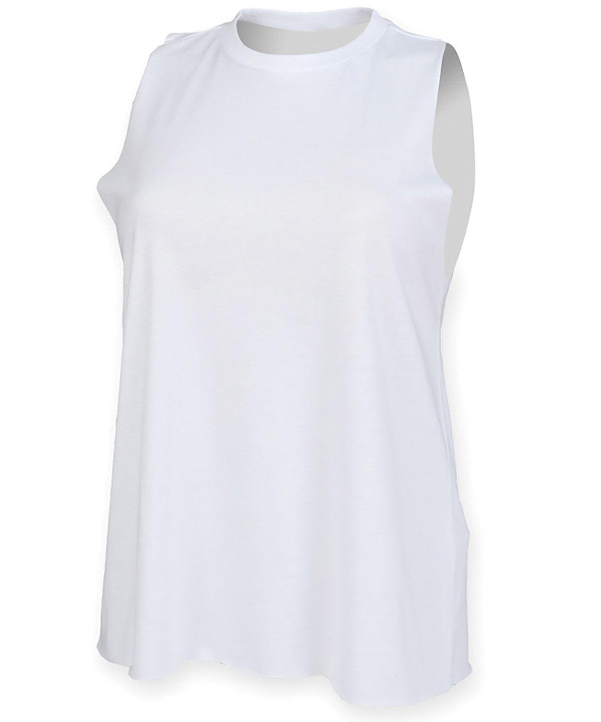 White - High neck vest Vests SF T-Shirts & Vests, Women's Fashion Schoolwear Centres