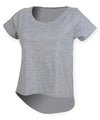 Heather Grey - T-shirt with drop detail T-Shirts SF Rebrandable, T-Shirts & Vests, Women's Fashion Schoolwear Centres