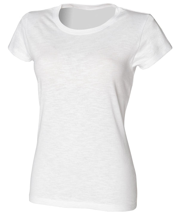 White - Women's slub t-shirt T-Shirts SF T-Shirts & Vests Schoolwear Centres